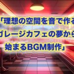 「理想の空間を音で作る｜ガレージカフェの夢から始まるBGM制作」