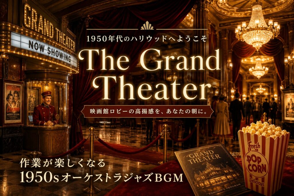 映画館ロビーBGM #04｜「なんか今日やる気出ないな」という朝を、グランドシアターの開演前に変える音楽