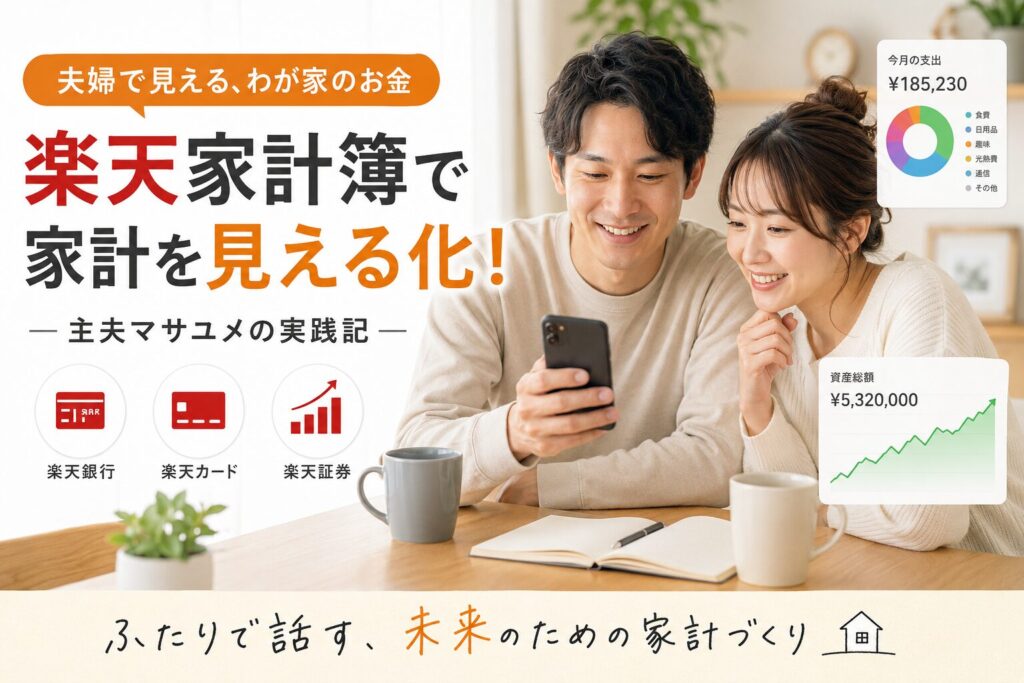 夫婦の家計、見える化したら景色が変わった｜楽天家計簿で“ふたりのお金”を整える主夫の実践記